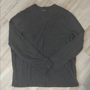 J. Crew Factory Charcoal Long Sleeve Tee